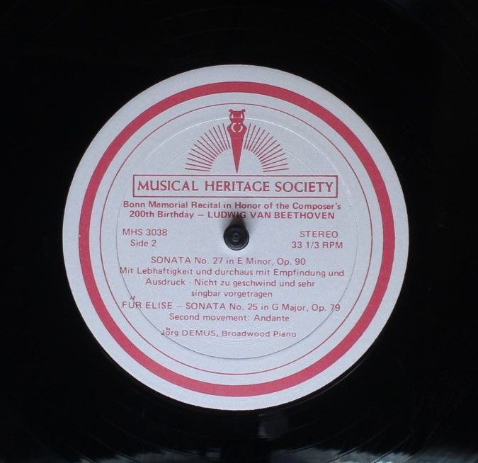 Musical Heritage Society 3038/39 - Ludwig van Beethoven, Jörg De - Image 6