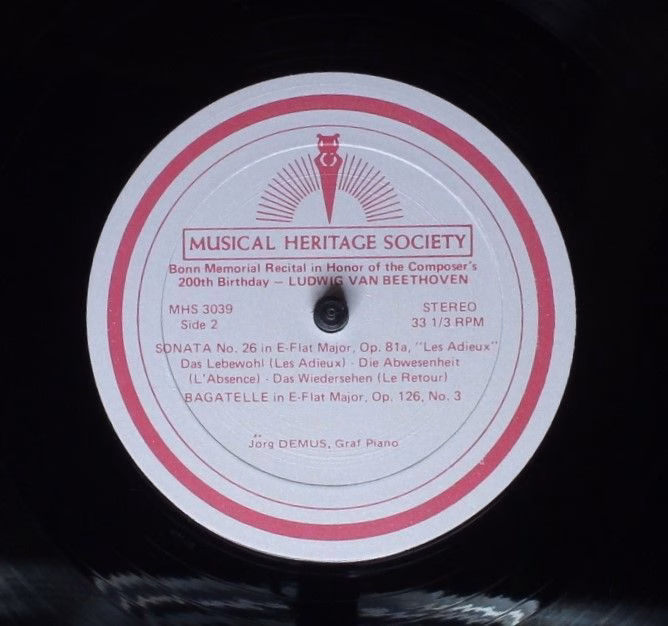 Musical Heritage Society 3038/39 - Ludwig van Beethoven, Jörg De - Image 8