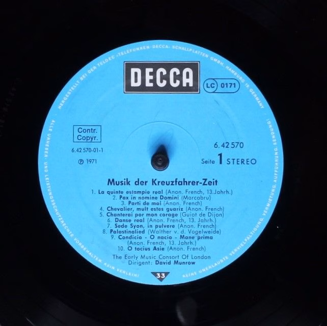 DECCA 6.42 570 - The Early Music Consort Of London, David Munrow - Image 3