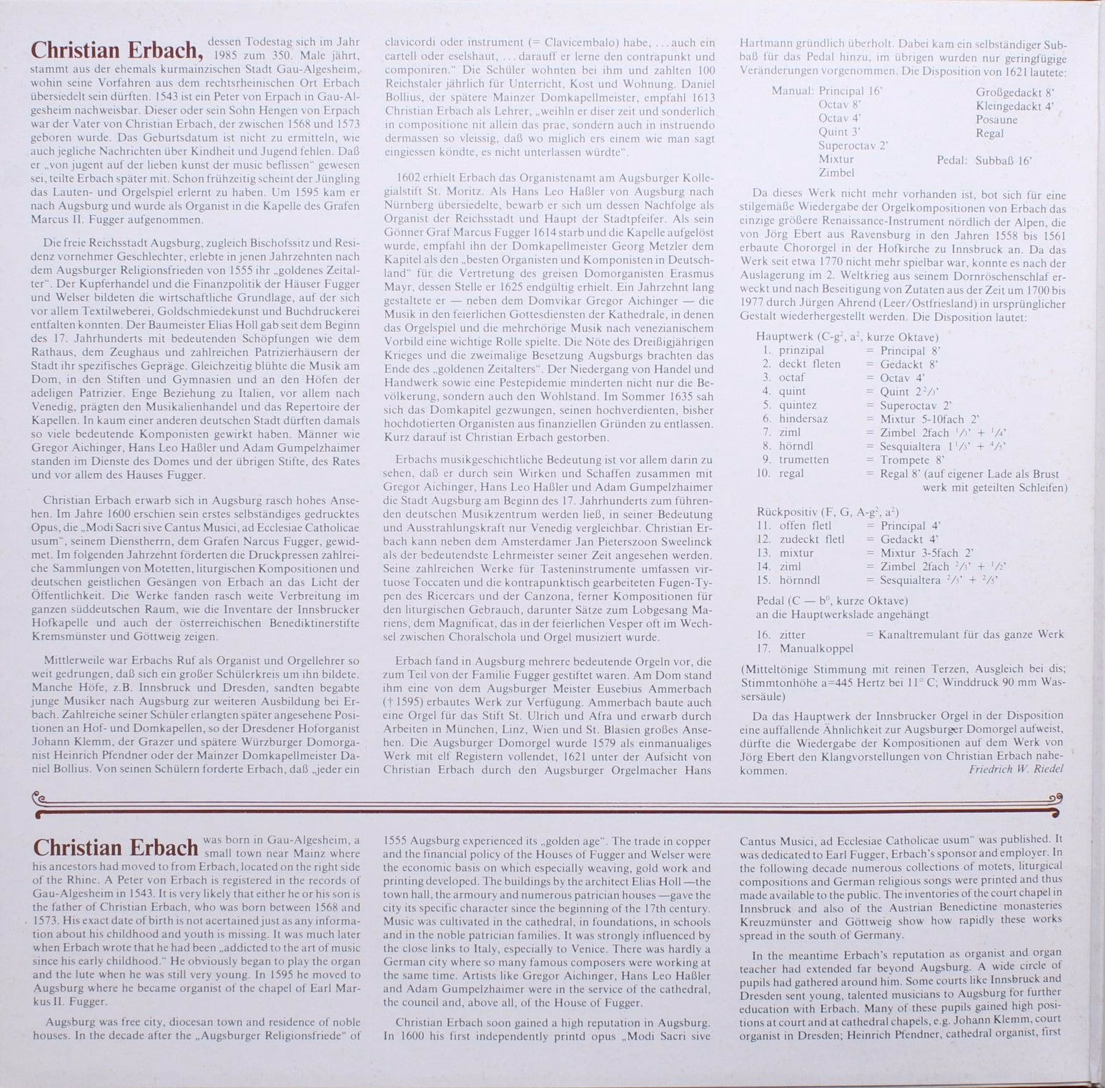 Motette Ursina M 10770 - Christian Erbach, Reinhard Jaud - Orgel - Image 3