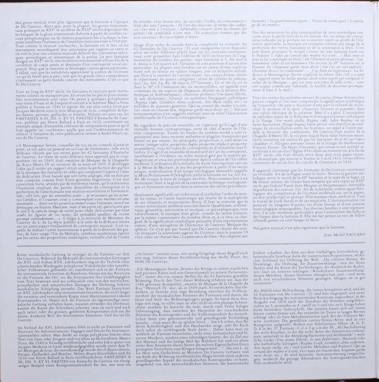 Astree AS 86 - Eustache Du Caurroy, Hespèrion XX, Jordi Savall - - Image 3