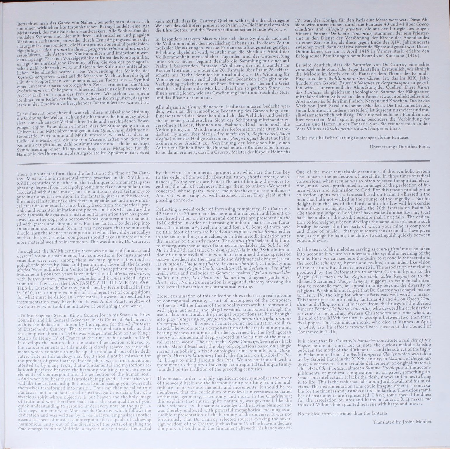 Astree AS 86 - Eustache Du Caurroy, Hespèrion XX, Jordi Savall - - Image 4