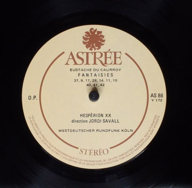 Astree AS 86 - Eustache Du Caurroy, Hespèrion XX, Jordi Savall - - Image 6