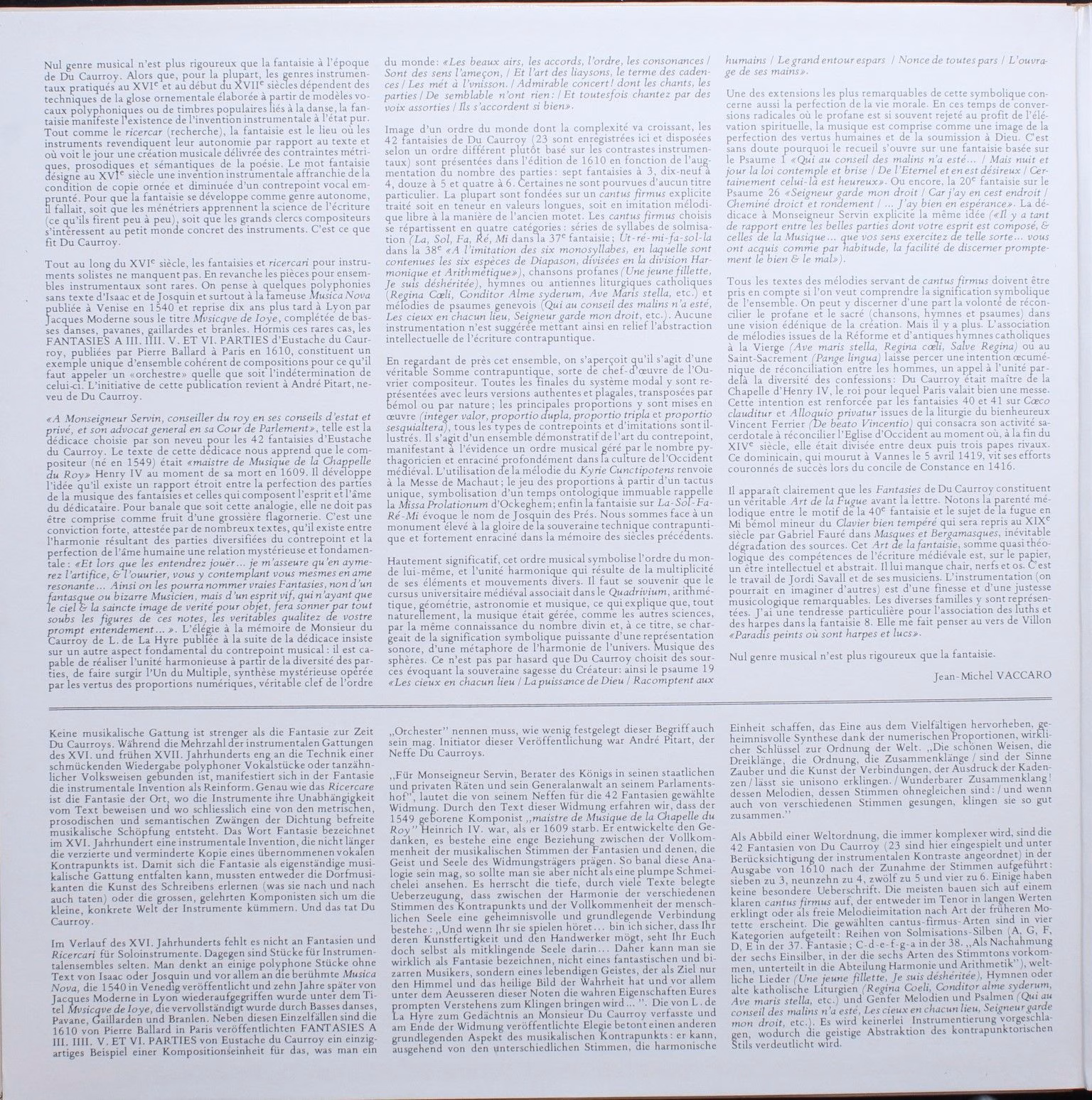 Astree AS 86 - Eustache Du Caurroy, Hespèrion XX, Jordi Savall - - Image 3