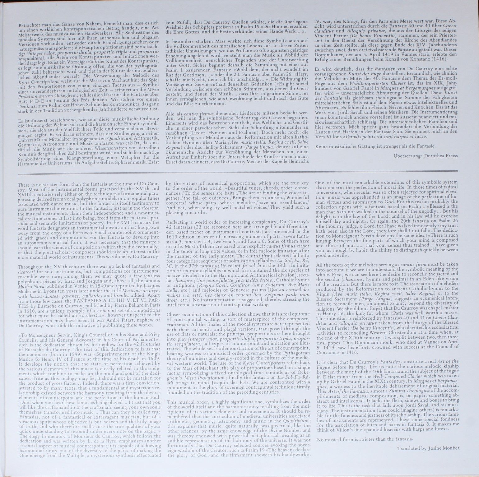 Astree AS 86 - Eustache Du Caurroy, Hespèrion XX, Jordi Savall - - Image 4