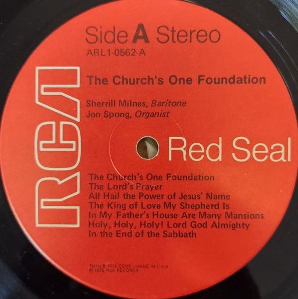 RCA Red Seal ARL1-0562 - Sherrill Milnes - The Church's One Foun - Image 2
