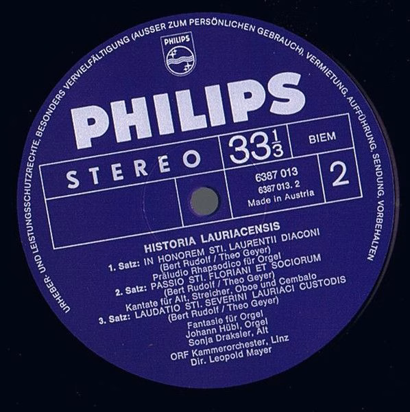 Philips 6387 013 - Various - Zeugen Für Lauriacum - Die Archäolo - Image 6