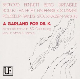 Universal Edition UE 15043 - Various - A Garland For Dr. K.