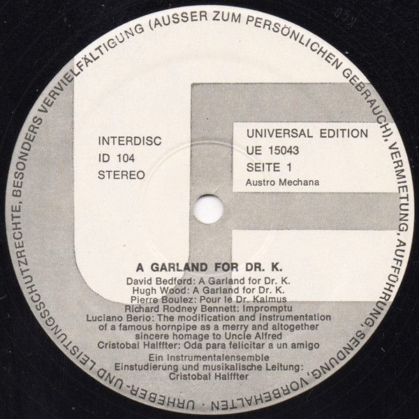 Universal Edition UE 15043 - Various - A Garland For Dr. K. - Image 5
