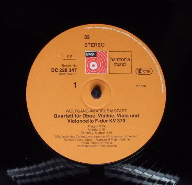 BASF DC 228 347 - Wolfgang Amadeus Mozart, Collegium Aureum - Ob - Image 3