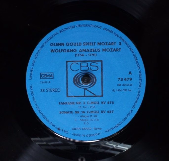 CBS 73 479 - Glenn Gould - Glenn Gould spielt Mozart 3 - Image 3