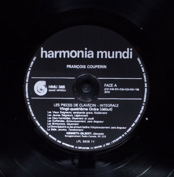 Harmonia Mundi HMU 4-363/4/5/6 - François Couperin, Kenneth Gilb - Image 9