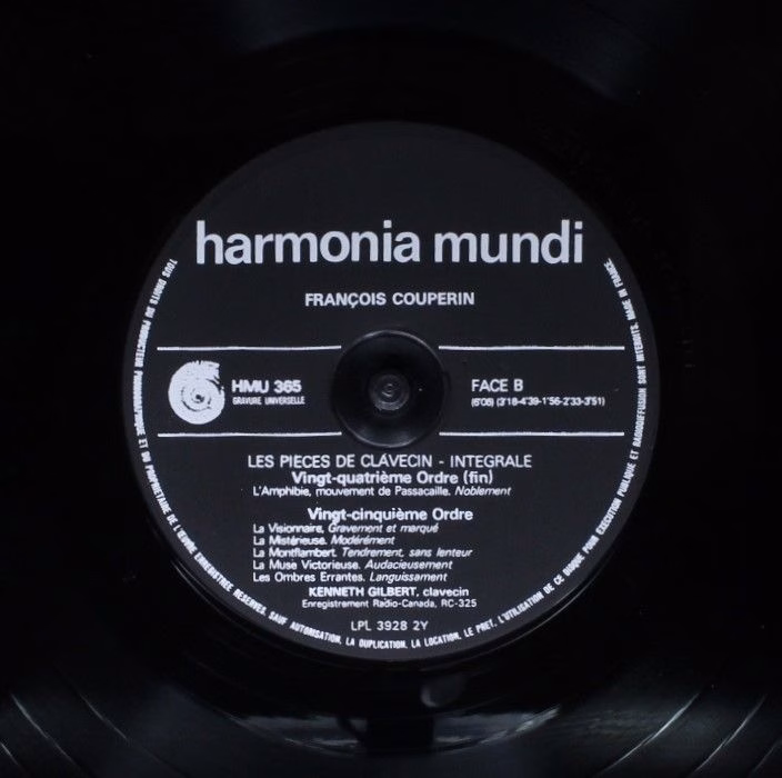 Harmonia Mundi HMU 4-363/4/5/6 - François Couperin, Kenneth Gilb - Image 10