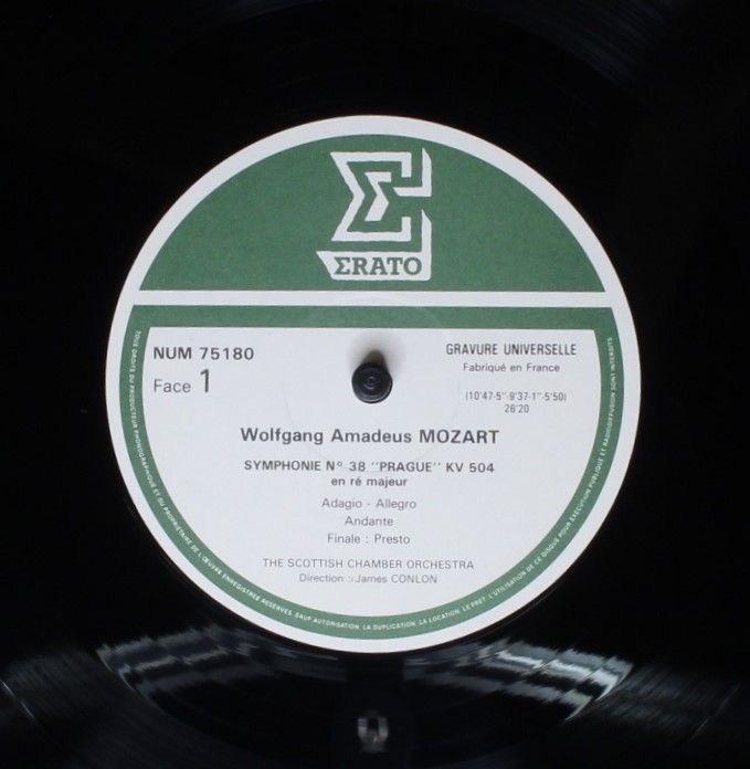 Erato 75180 - Wolfgang Amadeus Mozart, Scottish Chamber Orchestr - Image 3