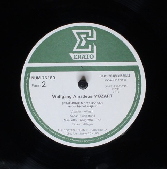 Erato 75180 - Wolfgang Amadeus Mozart, Scottish Chamber Orchestr - Image 4