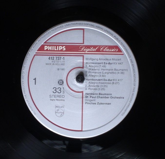 Philips 412 737-1 - Wolfgang Amadeus Mozart, Hermann Baumann, Th - Image 3