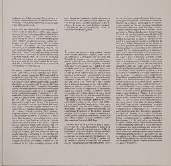 Telefunken 6.42501 AW - Joseph Haydn, Kreuzberger Streichquartet - Image 3