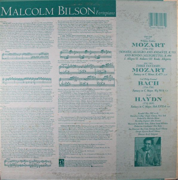 Nonesuch Silver Series 9 78016-1 - Malcolm Bilson - Music Of Hay - Image 2