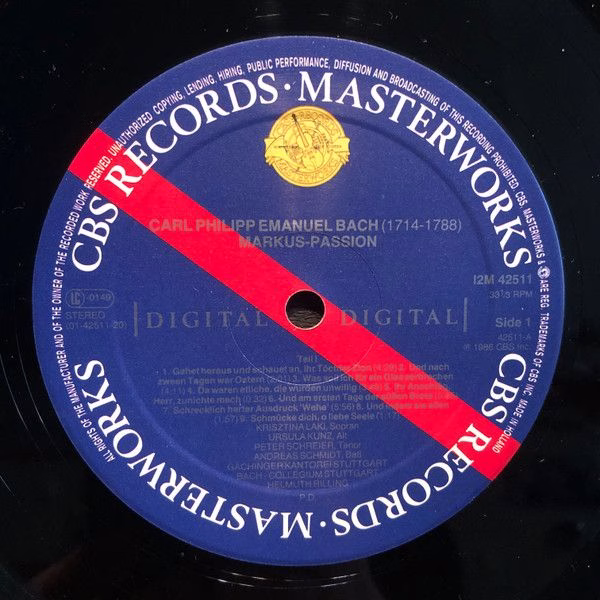 CBS Masterworks I2M 42511 - Carl Philipp Emanuel Bach, Krisztina - Image 4