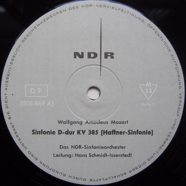 Norddeutscher Rundfunk 008 869 - Wolfgang Amadeus Mozart, Johann - Image 3