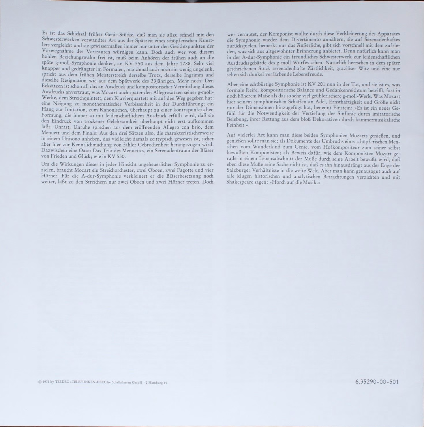 DECCA 6.35290 EK - Wolfgang Amadeus Mozart, Sir Neville Marriner - Image 4