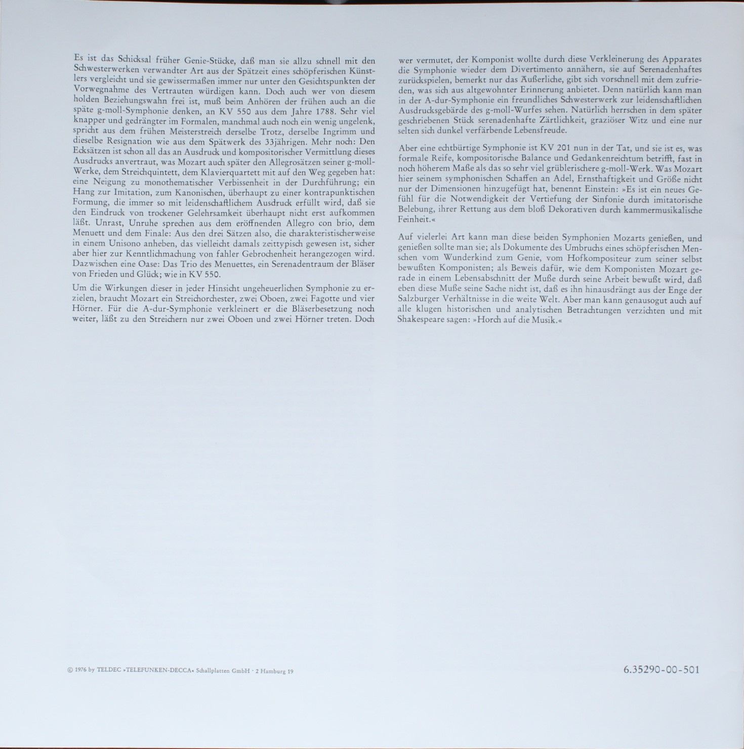 DECCA 6.35290 EK - Wolfgang Amadeus Mozart, Sir Neville Marriner - Image 4