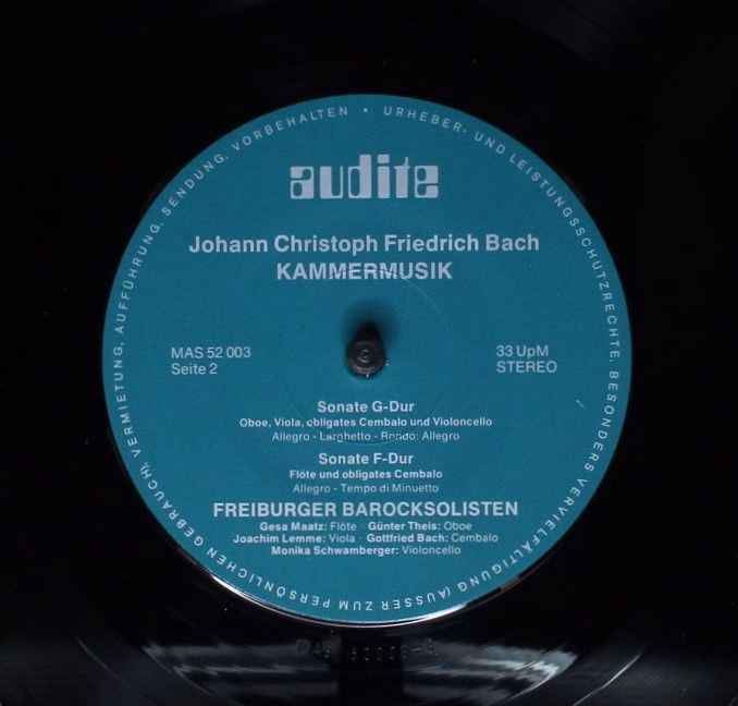 Audite FSM 53 198/9 aud - Johann Christoph Friedrich Bach, Freib - Image 8