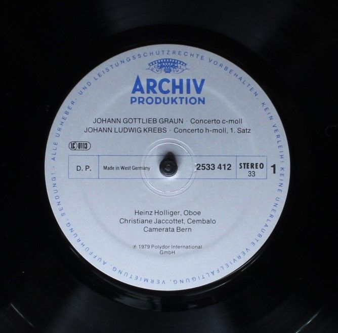 Archiv Produktion 2533 412 - Johann Gottlieb Graun, Johann Ludwi - Image 5