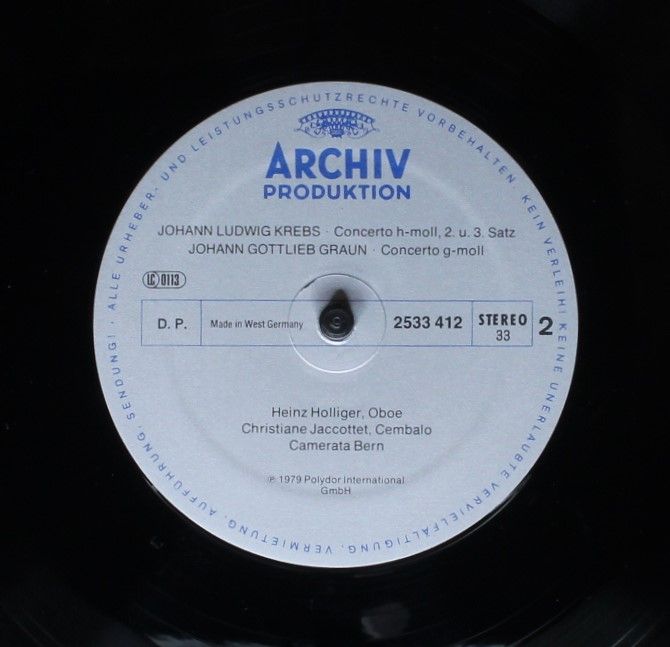 Archiv Produktion 2533 412 - Johann Gottlieb Graun, Johann Ludwi - Image 6