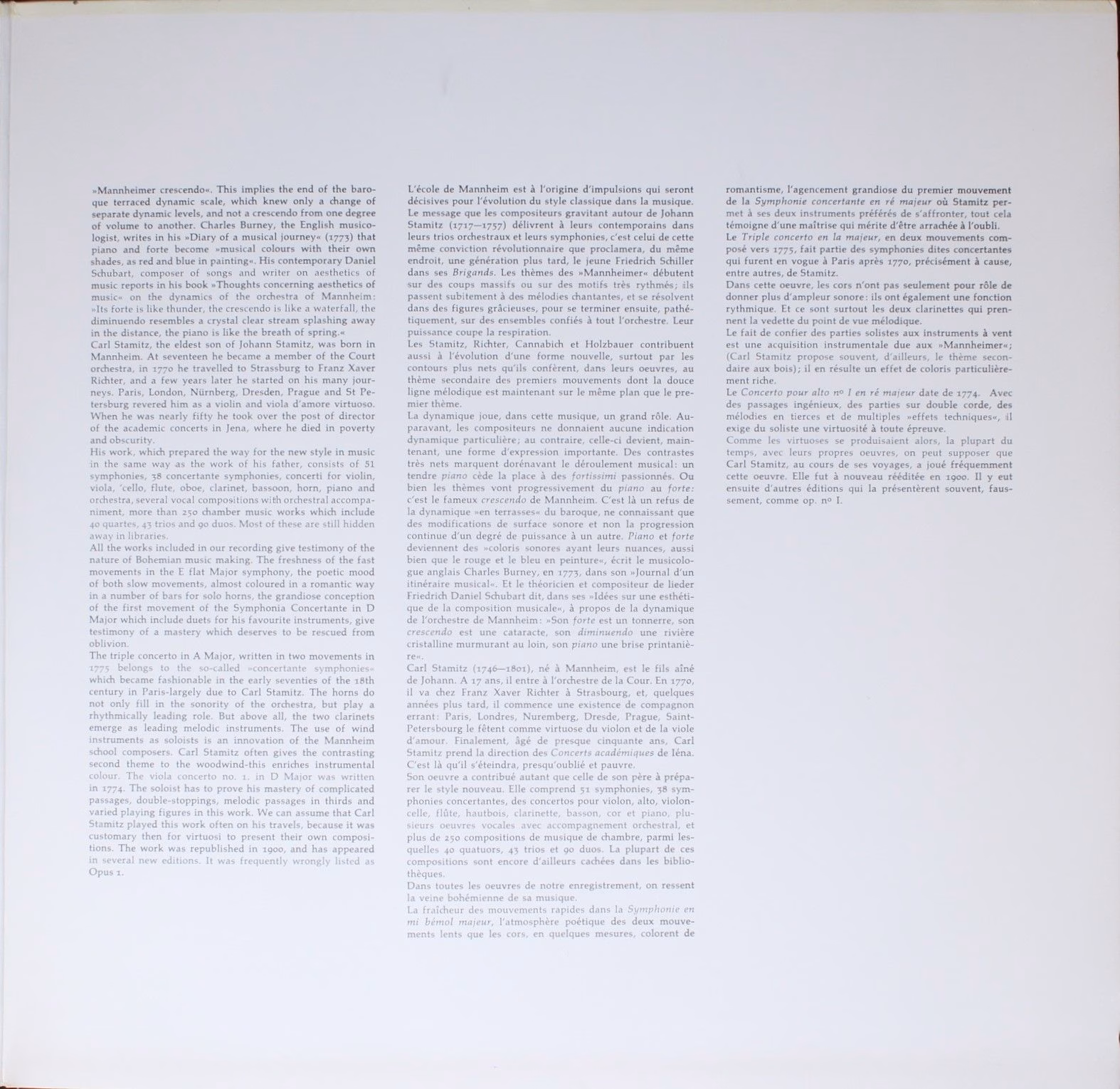 Harmonia Mundi 29 29048-4 - Carl Stamitz, Collegium Aureum - Con - Image 4
