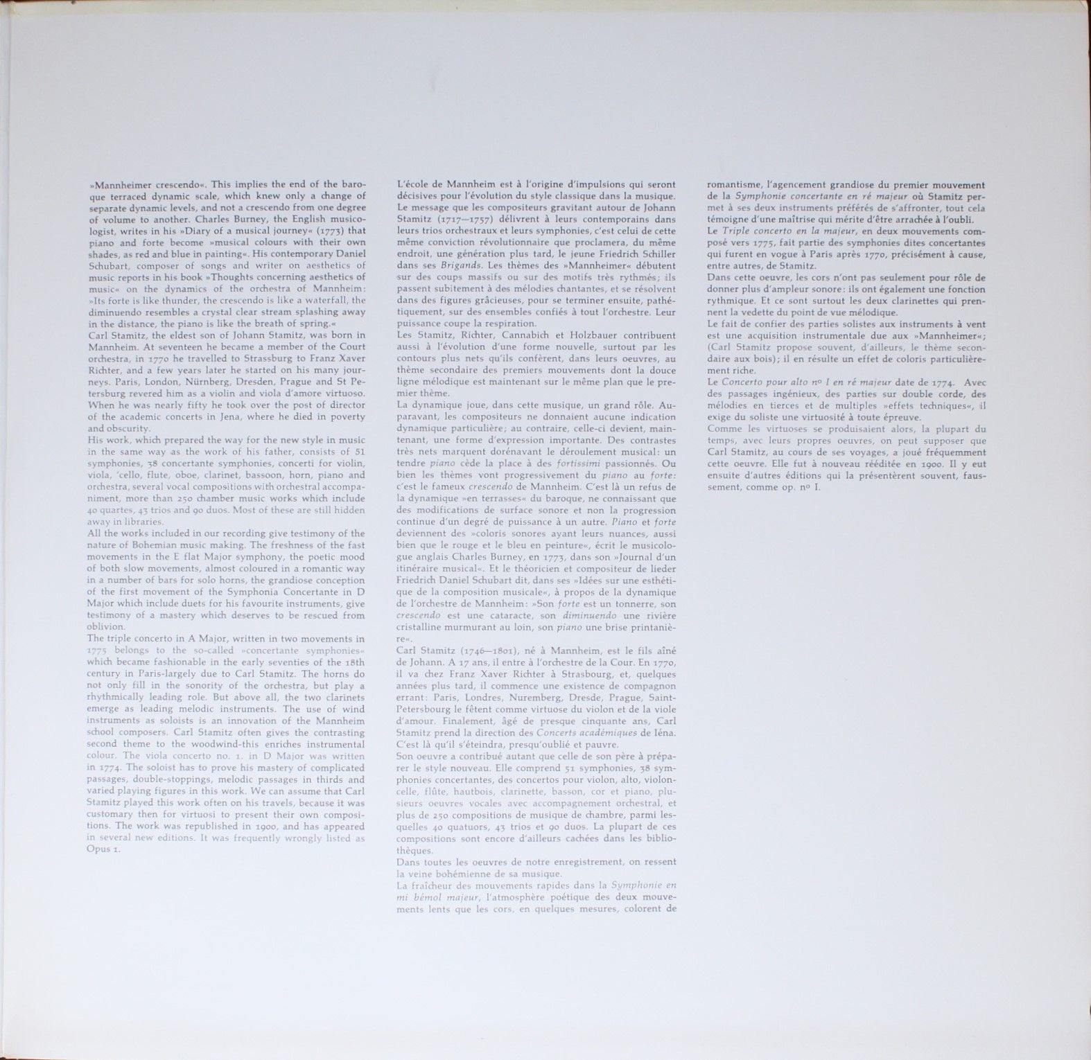 Harmonia Mundi 29 29048-4 - Carl Stamitz, Collegium Aureum - Con - Image 4