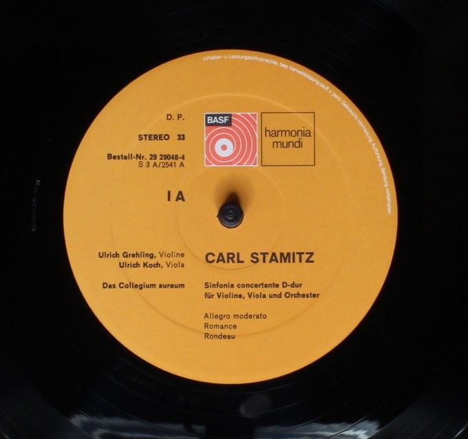 Harmonia Mundi 29 29048-4 - Carl Stamitz, Collegium Aureum - Con - Image 5