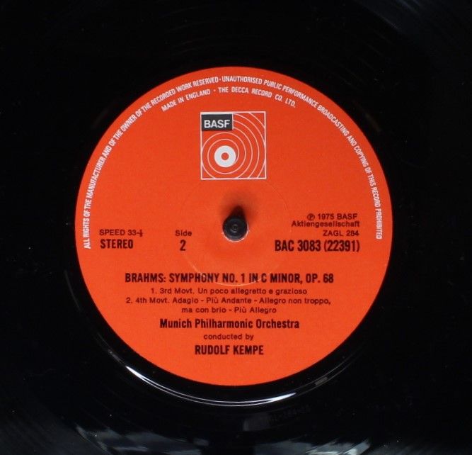 BASF BAC 3083 - Johannes Brahms, Münchner Philharmoniker, Rudolf - Image 4