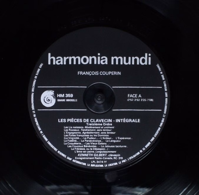 Harmonia Mundi HM4-359/360/361/362 - François Couperin, Kenneth - Image 4