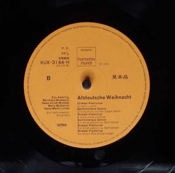Deutsche Harmonia Mundi KUX-3144-H - Various, Elly Ameling, Bern - Image 6
