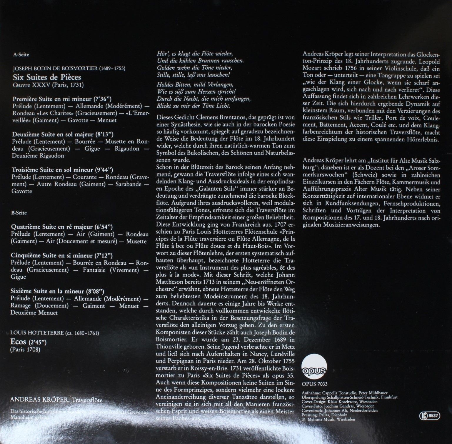 Opus 7033 - Joseph Bodin de Boismortier, Jacques Martin Hotteter - Image 2