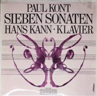 Preiser Records SPR 3208 - Paul Kont, Hans Kann - Sieben Sonaten