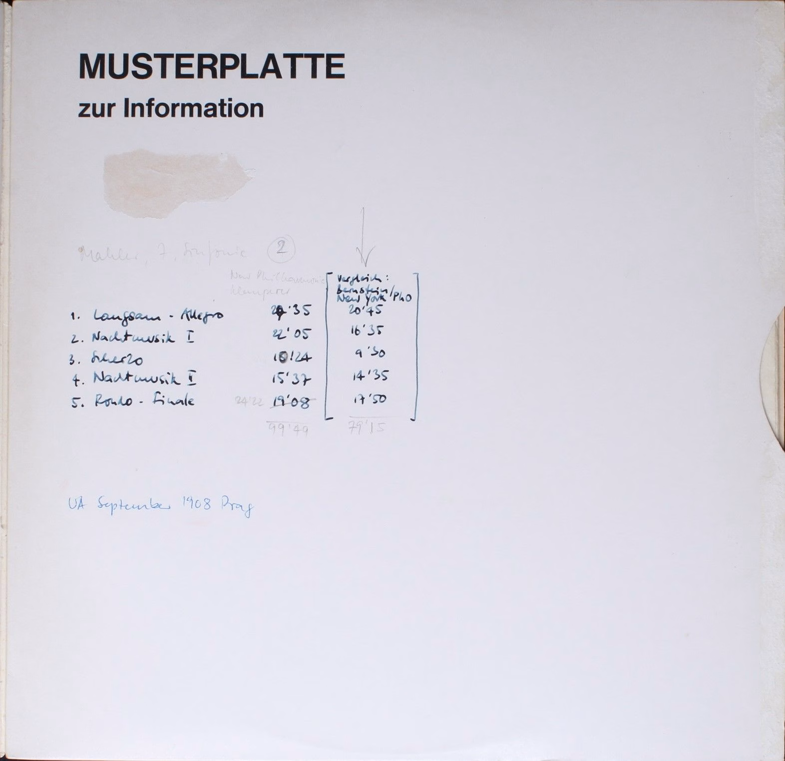 CBS S 72427-28 - Gustav Mahler, Leonard Bernstein, New York Phil - Image 2
