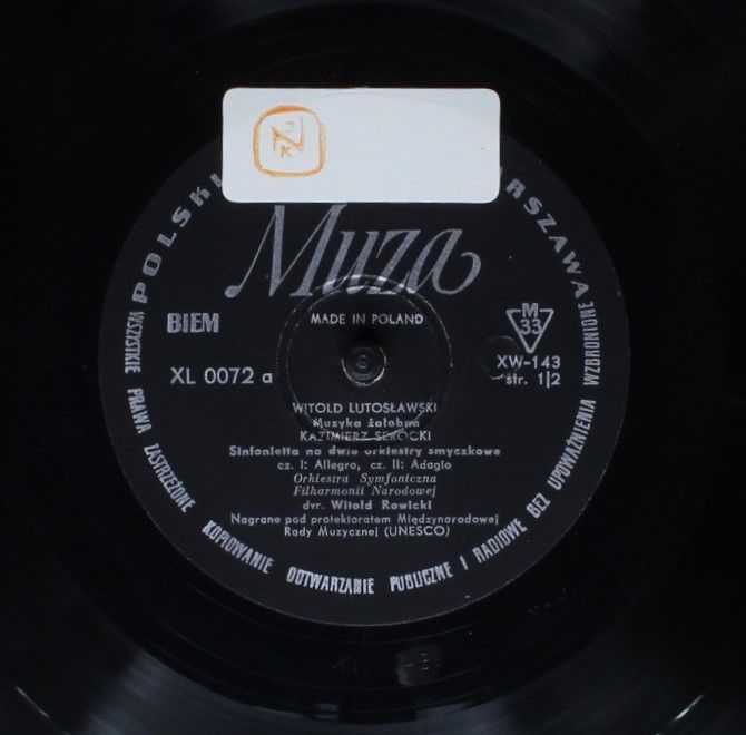 Polskie Nagrania Muza XL 0072 - Witold Lutoslawski, Kazimierz Se - Image 3