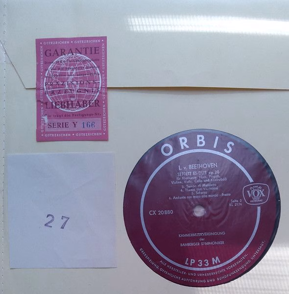 Orbis CX 20880 - Ludwig van Beethoven, Chamber Ensemble Of The B - Image 4