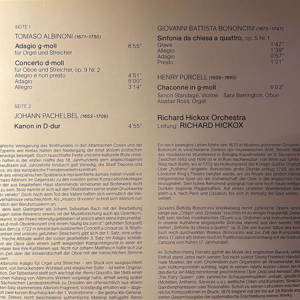 DECCA 6.42268 AS - Tomaso Albinoni, Johann Pachelbel, The Richar - Image 7