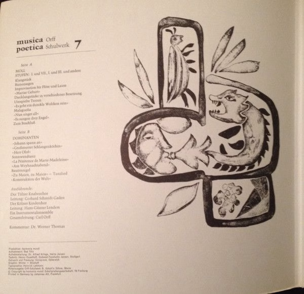 BASF 20 21027-8 - Carl Orff, Gunild Keetman - Musica Poetica Tei - Image 3