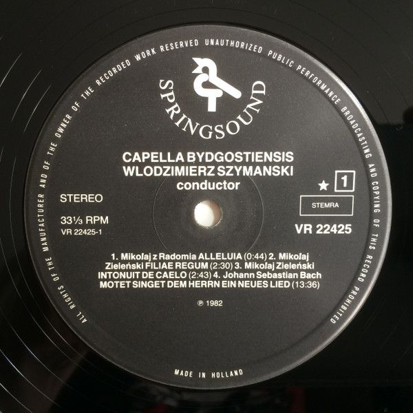 Springsound VR 22425 - Capella Bydgostiensis, Włodzimierz Szymań - Image 2