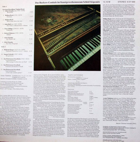 Eterna 8 27 699 - Armin Thalheim - Das Ruckers-Cembalo Im Schloß - Image 2