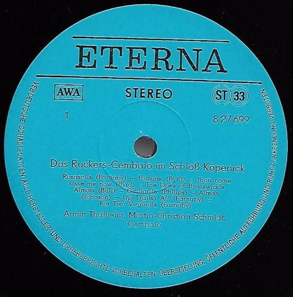 Eterna 8 27 699 - Armin Thalheim - Das Ruckers-Cembalo Im Schloß - Image 3