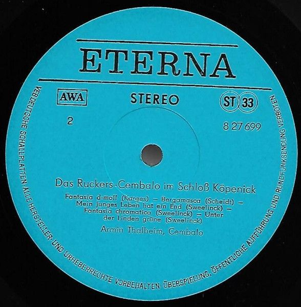 Eterna 8 27 699 - Armin Thalheim - Das Ruckers-Cembalo Im Schloß - Image 4