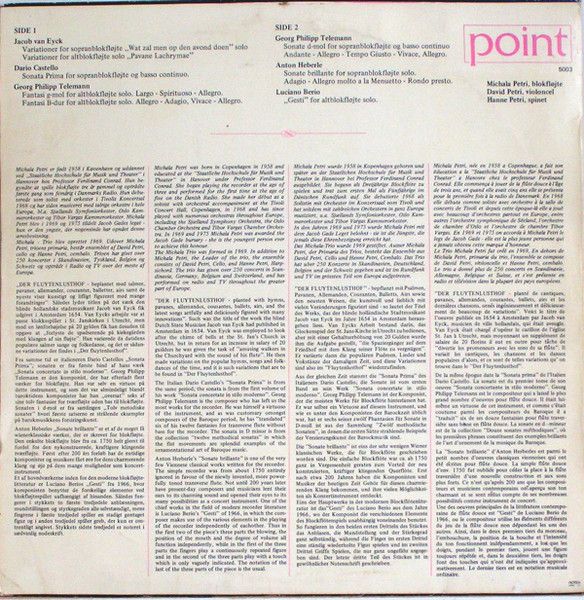 Point (2) P 5003 - Michala Petri - Recital - Image 2