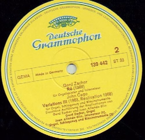 Deutsche Grammophon 139 442 SLPM - Gerd Zacher, Giuseppe Giorgio - Image 3