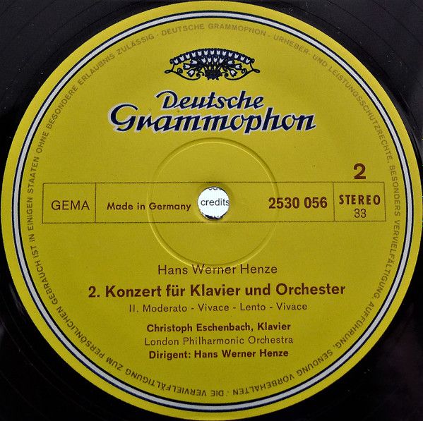 Deutsche Grammophon 2530 056 - Hans Werner Henze, Christoph Esch - Image 4