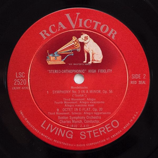 RCA Victor Red Seal LSC-2520 - Felix Mendelssohn-Bartholdy, Char - Image 4